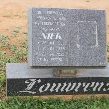LOUWRENS Niek 1959-1999