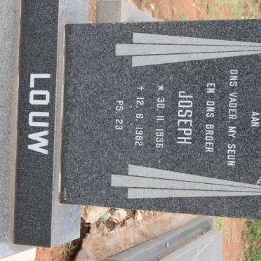 LOUW Joseph 1936-1982