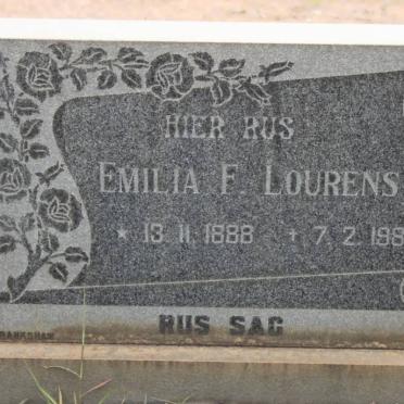 LOURENS Emilia F. 1888-1980
