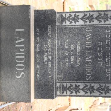LAPIDOS David -1962