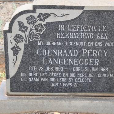 LANGENEGGER Coenraad Percy 1893-1966