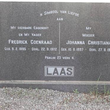 LAAS Fredrick Coenraad 1895-1972 &amp; Johanna Christiana 1897-1994