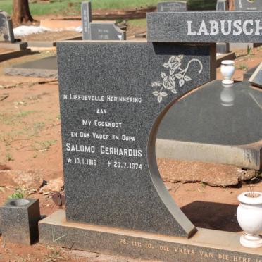 LABUSCHAGNE Salomo Gerhardus 1916-1974