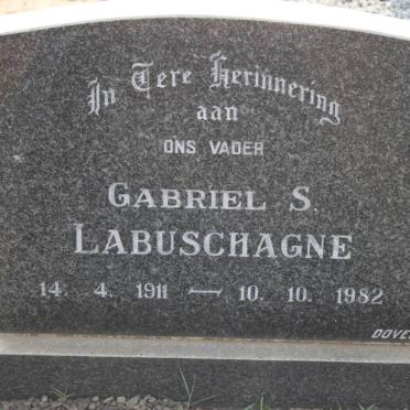 LABUSCHAGNE Gabriel S. 1911-1982
