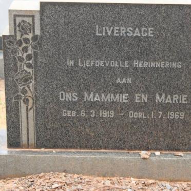 LIVERSAGE Marie 1919-1969