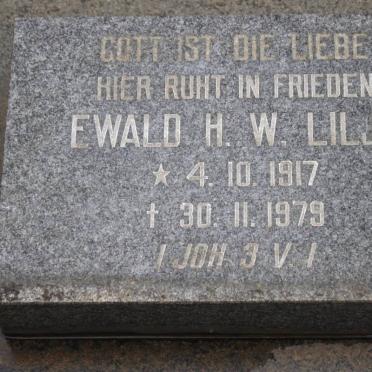LILJE Ewald H.W. 1917-1979