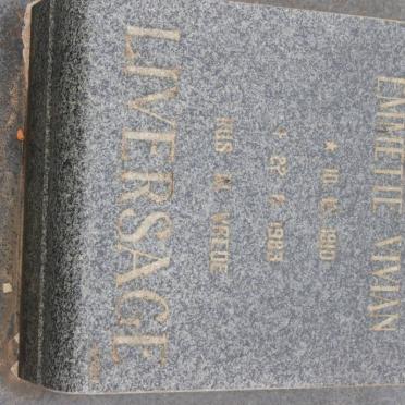 LIVERSAGE Emmette Vivian 1910-1983