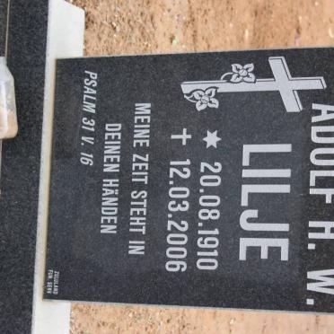 LILJE Adolf H.W. 1910-2006