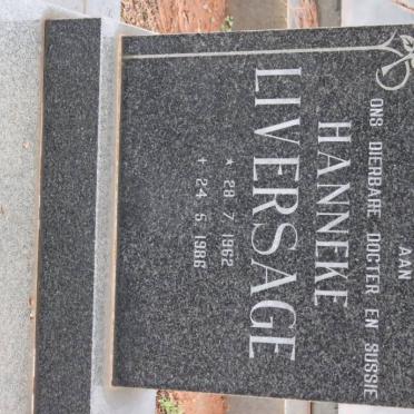 LIVERSAGE Hanneke 1962-1986
