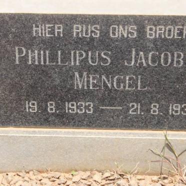 MENGEL Phillipus Jacobus 1933-1933