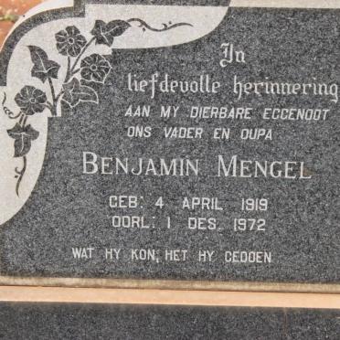 MENGEL Benjamin 1919-1972