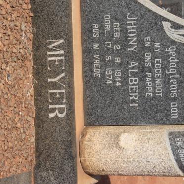 MEYER Jhony Albert 1944-1974