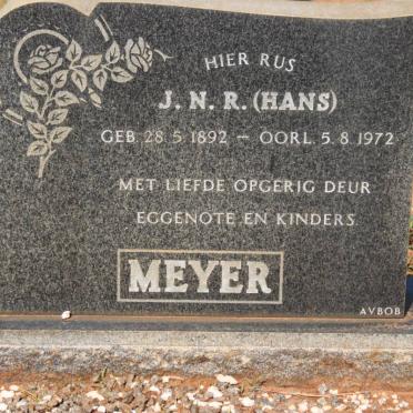MEYER J.N.R. 1892-1972