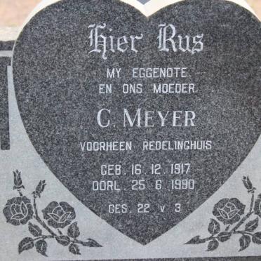 MEYER C. nee REDELINGHUIS 1917-1990