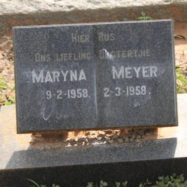 MEYER Maryna 1958-1958