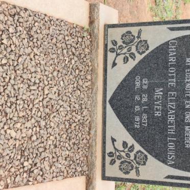 MEYER Charlotte Elizabeth Louisa 1937-1972