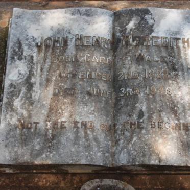 MEREDITH John Henry 1882-1946