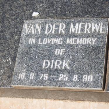 MERWE Dirk, van der 1975-1990