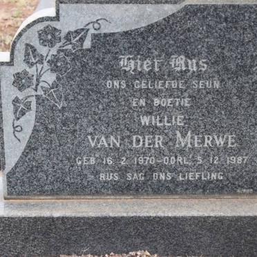MERWE Willie, van der 1970-1987