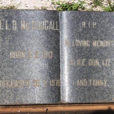 McDOUGALL L.L.B. 1910-1976
