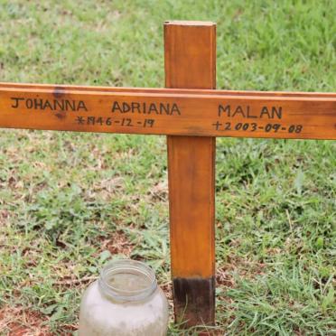 MALAN Johanna Adriana 1946-2003