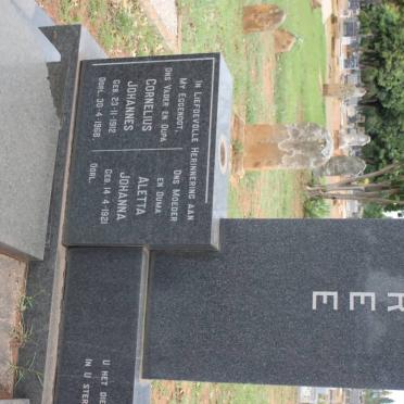 MAREE Cornelius Johannes 1912-1968 &amp; Aletta Johanna 1921-