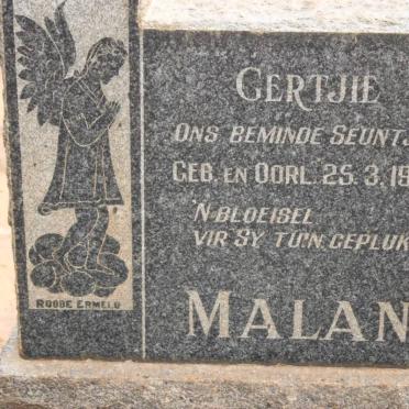 MALAN Gertjie 1951-1951