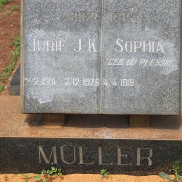 MULLER Jurie J.K. 1901-1976 &amp; Sophia DU PLESSIS 1918-