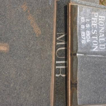 MUIR Ronald Preston 1904-1976