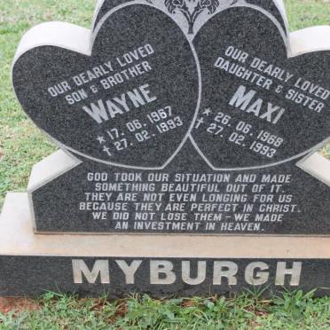 MYBURGH Wayne 1967-1993 &amp; Maxi 1968-1993