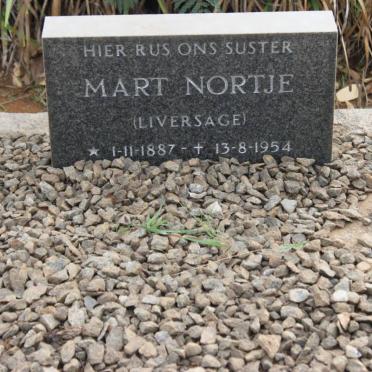 NORTJE Mart nee LIVERSAGE 1887-1954