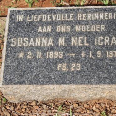 NEL Susanna M. nee CRAIG 1893-1978