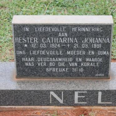 NEL Hester Catharina Johanna 1924-1991