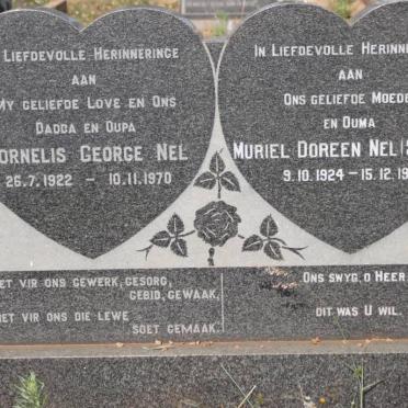 NEL Cornelis George 1922-1970 &amp; Muriel Doreen SEAGER 1924-1978