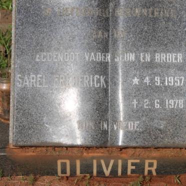 OLIVIER Sarel Frederick 1957-1978