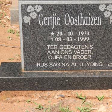 OOSTHUIZEN Gertjie 1934-1999