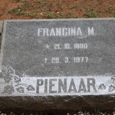 PIENAAR Francina M. 1890-1977