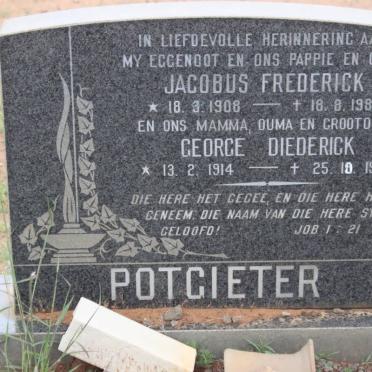 POTGIETER Jacobus Frederick 1908-1981 &amp; George Diederick 1914-1990