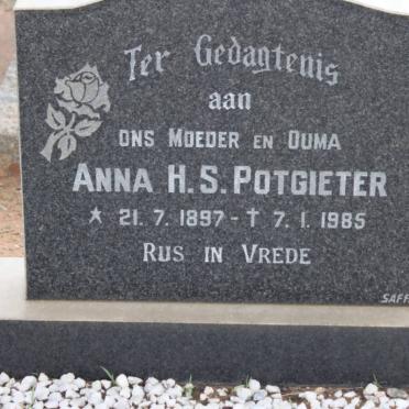 POTGIETER Anna H.S. 1897-1985