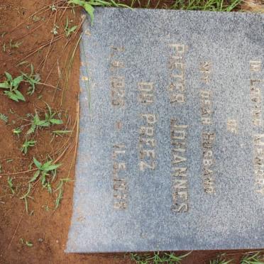 PREEZ Pieter Johannes, du 1925-1975