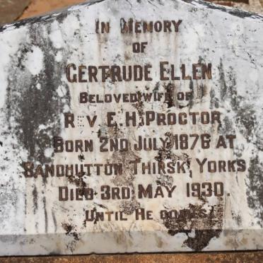 PROCTOR Gertrude Ellen 1876-1930