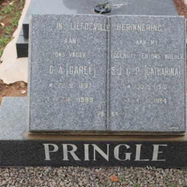 PRINGLE C.A. 1897-1989 &amp; S.J.C.P 1910-1984