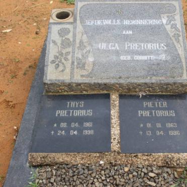 PRETORIUS Olga nee CORBITT 