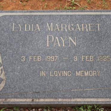 PAYN Lydia Margaret 1897-1985
