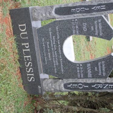 PLESSIS Henry, du 1940-2001 &amp; Joey 1945-1992