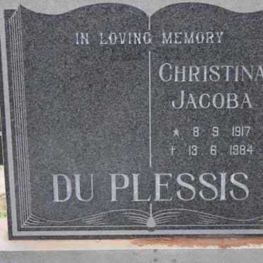 PLESSIS Christina Jacoba, du 1917-1984