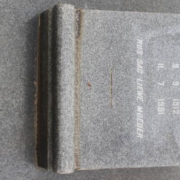 RENSBURG Agatha Johanna, Janse van 1912-1981
