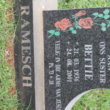 RAMESCH Bettie 1936-2001