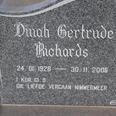 RICHARDS Dinah Gertrude 1928-2006