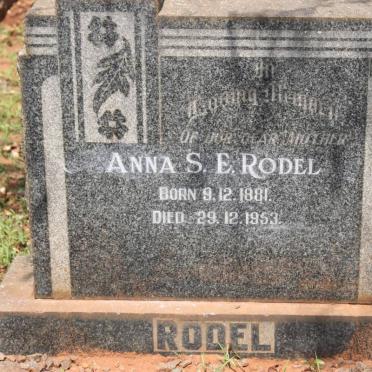 RODEL Anna S.E. 1881-1953